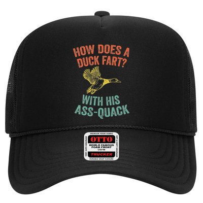 How Does A Duck Fart Funny Duck For Hunters Trucker Hat