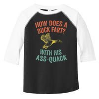 How Does A Duck Fart Funny Duck For Hunters Toddler Fine Jersey T-Shirt