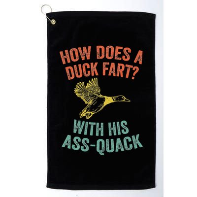 How Does A Duck Fart Funny Duck For Hunters Golf Towel