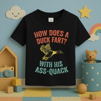 How Does A Duck Fart Funny Duck For Hunters Toddler T-Shirt