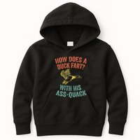 How Does A Duck Fart Funny Duck For Hunters Kids Hoodie