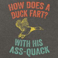 How Does A Duck Fart Funny Duck For Hunters Cotton Canvas Backpack