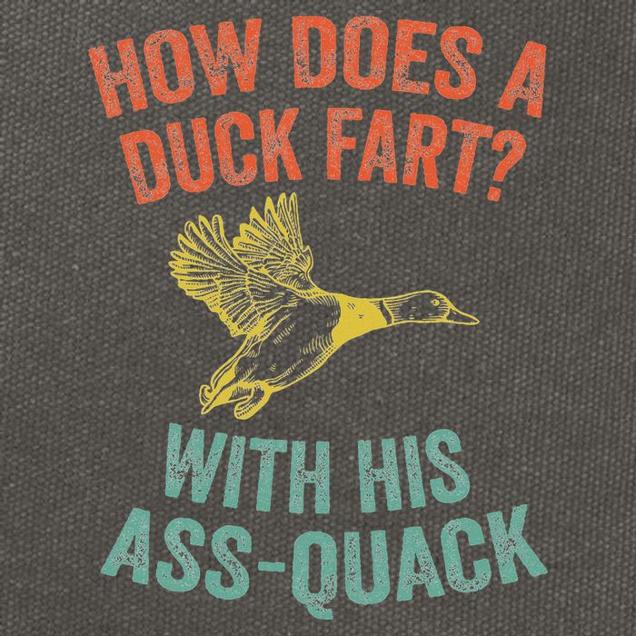 How Does A Duck Fart Funny Duck For Hunters Cotton Canvas Backpack
