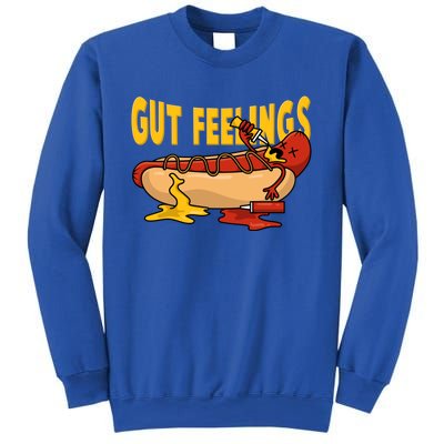 Hot Dog And Bun Gut Feelings Funny Sausage Food Coma Gift Sweatshirt