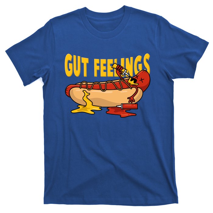 Hot Dog And Bun Gut Feelings Funny Sausage Food Coma Gift T-Shirt