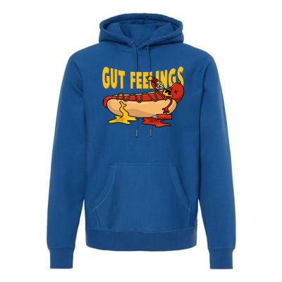 Hot Dog And Bun Gut Feelings Funny Sausage Food Coma Gift Premium Hoodie