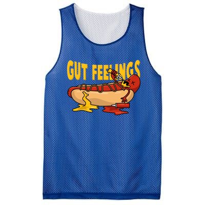 Hot Dog And Bun Gut Feelings Funny Sausage Food Coma Gift Mesh Reversible Basketball Jersey Tank