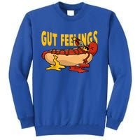 Hot Dog And Bun Gut Feelings Funny Sausage Food Coma Gift Tall Sweatshirt