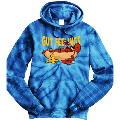 Hot Dog And Bun Gut Feelings Funny Sausage Food Coma Gift Tie Dye Hoodie