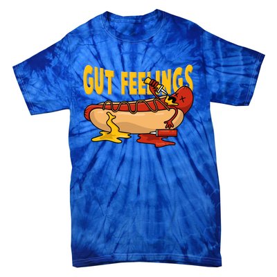 Hot Dog And Bun Gut Feelings Funny Sausage Food Coma Gift Tie-Dye T-Shirt