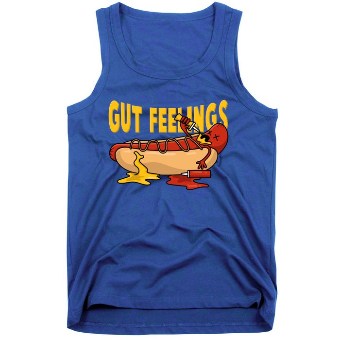 Hot Dog And Bun Gut Feelings Funny Sausage Food Coma Gift Tank Top