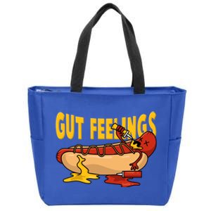 Hot Dog And Bun Gut Feelings Funny Sausage Food Coma Gift Zip Tote Bag