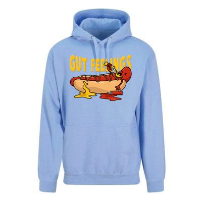 Hot Dog And Bun Gut Feelings Funny Sausage Food Coma Gift Unisex Surf Hoodie