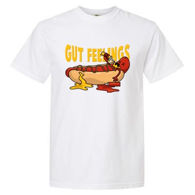 Hot Dog And Bun Gut Feelings Funny Sausage Food Coma Gift Garment-Dyed Heavyweight T-Shirt