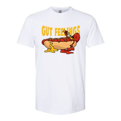 Hot Dog And Bun Gut Feelings Funny Sausage Food Coma Gift Softstyle CVC T-Shirt