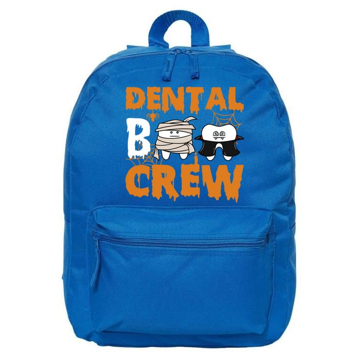 Halloween Dental Boo Crew Dentist Assistant Tooth Teeth Cool Gift 16 in Basic Backpack