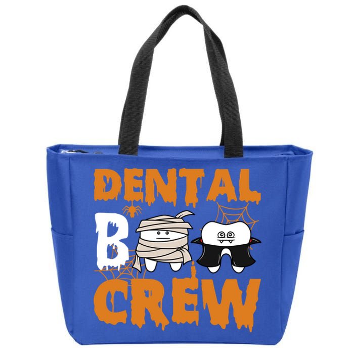 Halloween Dental Boo Crew Dentist Assistant Tooth Teeth Cool Gift Zip Tote Bag