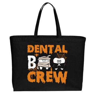 Halloween Dental Boo Crew Dentist Assistant Tooth Teeth Cool Gift Cotton Canvas Jumbo Tote