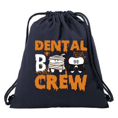 Halloween Dental Boo Crew Dentist Assistant Tooth Teeth Cool Gift Drawstring Bag