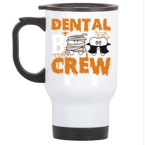 Halloween Dental Boo Crew Dentist Assistant Tooth Teeth Cool Gift Stainless Steel Travel Mug