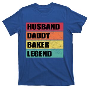 Husband Daddy Baker Legend Retro Fathers Day Meaningful Gift T-Shirt