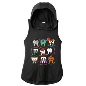 Halloween Dental Boo Crew Dentist Costume Teeth Ladies PosiCharge Tri-Blend Wicking Draft Hoodie Tank