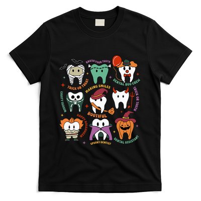 Halloween Dental Boo Crew Dentist Costume Teeth T-Shirt
