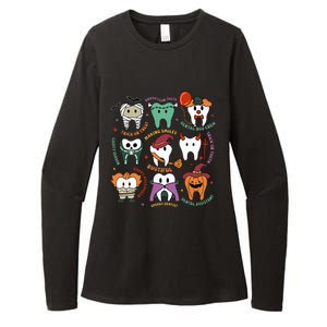 Halloween Dental Boo Crew Dentist Costume Teeth Womens CVC Long Sleeve Shirt