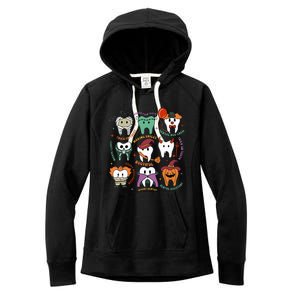 Halloween Dental Boo Crew Dentist Costume Teeth Women's Fleece Hoodie