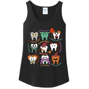 Halloween Dental Boo Crew Dentist Costume Teeth Ladies Essential Tank