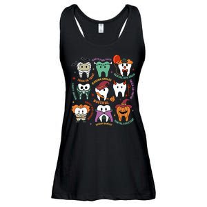 Halloween Dental Boo Crew Dentist Costume Teeth Ladies Essential Flowy Tank