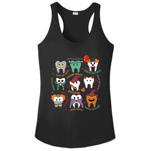 Halloween Dental Boo Crew Dentist Costume Teeth Ladies PosiCharge Competitor Racerback Tank