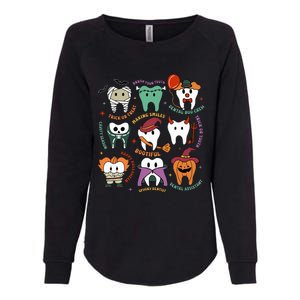 Halloween Dental Boo Crew Dentist Costume Teeth Womens California Wash Sweatshirt