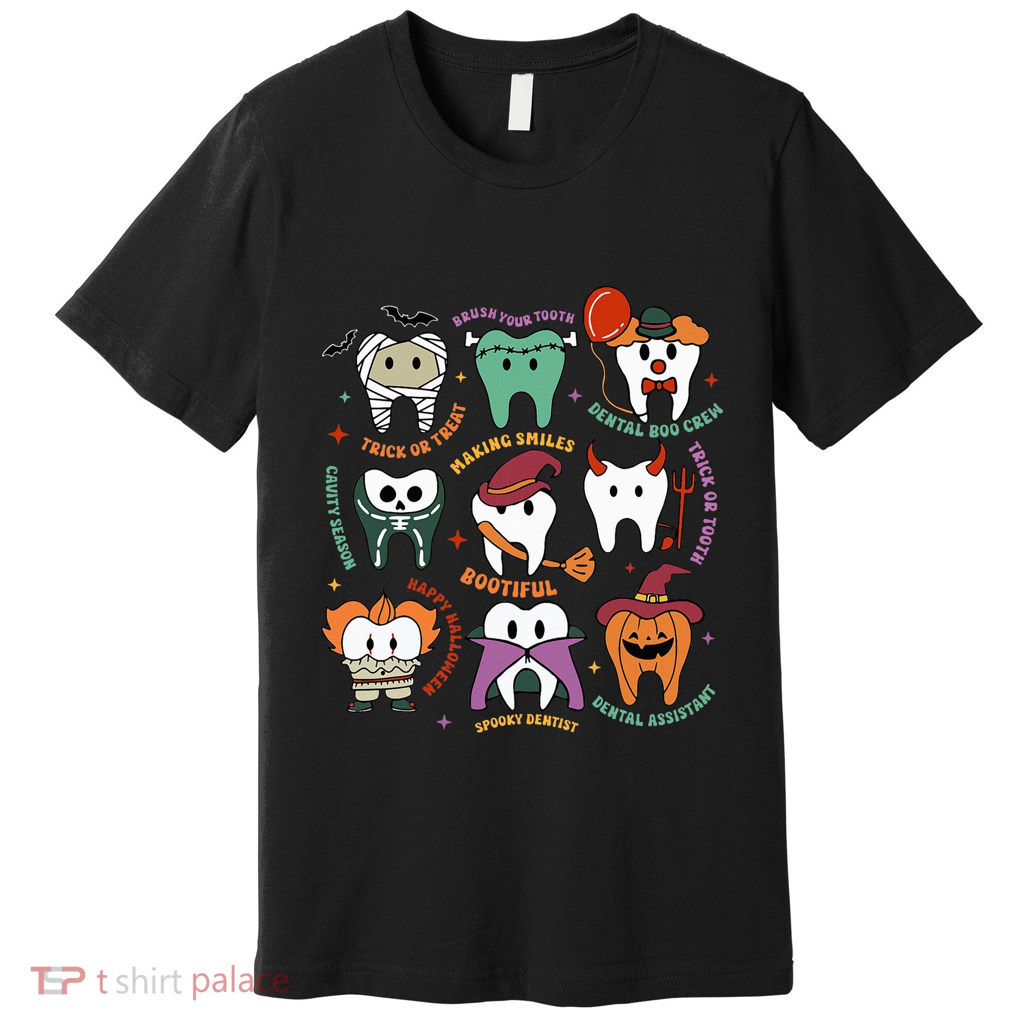 Halloween Dental Boo Crew Dentist Costume Teeth Premium T-Shirt