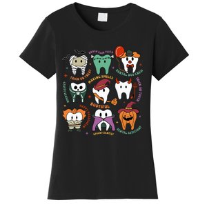 Halloween Dental Boo Crew Dentist Costume Teeth Women's T-Shirt