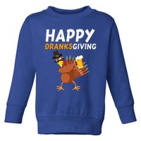 Happy Dranksgiving Beer Dabbing Turkey Pilgrim Toddler Sweatshirt