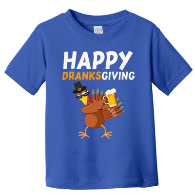 Happy Dranksgiving Beer Dabbing Turkey Pilgrim Toddler T-Shirt