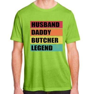 Husband Daddy Butcher Legend Retro Fathers Day Gift Adult ChromaSoft Performance T-Shirt