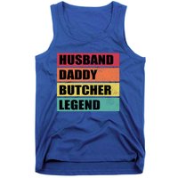 Husband Daddy Butcher Legend Retro Fathers Day Gift Tank Top