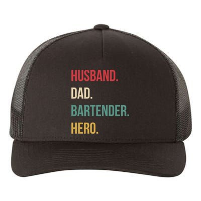 Husband Dad Bartender Hero Birthday Yupoong Adult 5-Panel Trucker Hat