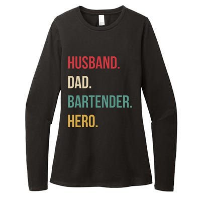 Husband Dad Bartender Hero Birthday Womens CVC Long Sleeve Shirt