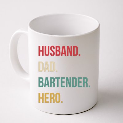 Husband Dad Bartender Hero Birthday Coffee Mug