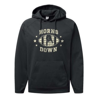 Horns Down Beat Texas Funny Tuck Fexas Performance Fleece Hoodie