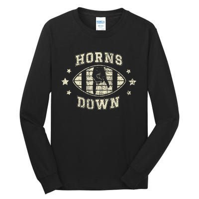 Horns Down Beat Texas Funny Tuck Fexas Tall Long Sleeve T-Shirt