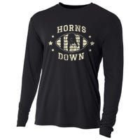 Horns Down Beat Texas Funny Tuck Fexas Cooling Performance Long Sleeve Crew