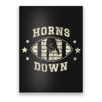 Horns Down Beat Texas Funny Tuck Fexas Poster