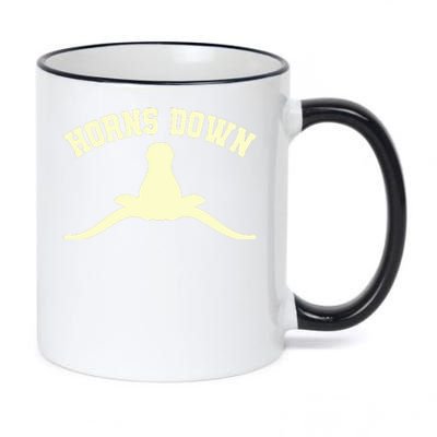 Horns Down 11oz Black Color Changing Mug