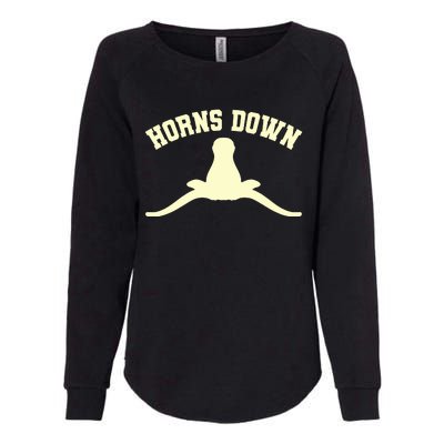 Horns Down Womens California Wash Sweatshirt