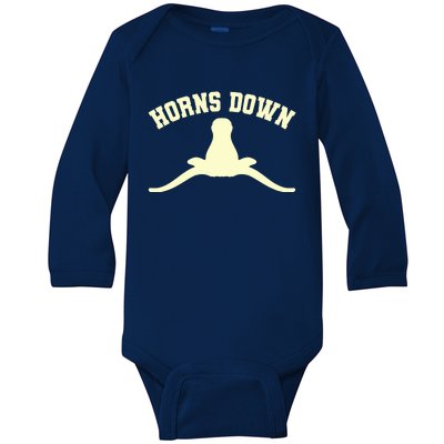 Horns Down Baby Long Sleeve Bodysuit