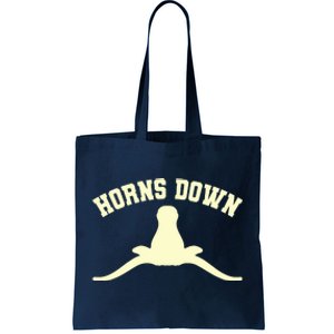 Horns Down Tote Bag